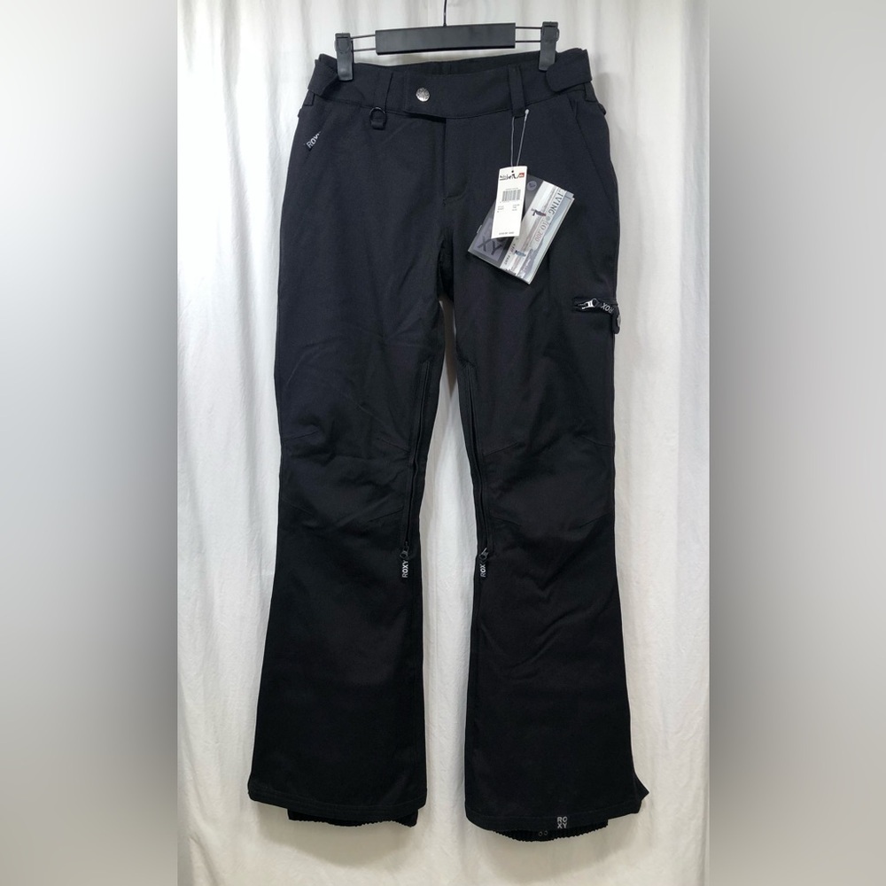 Quicksilver Roxy Slim Fit 10K Winter Snow Pants Black Womens Medium NEW